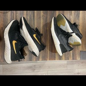 Two pairs of Nike epic react running shoes sz 9